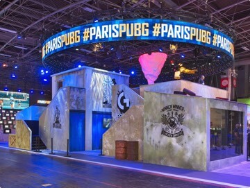 Design et réalisation du stand sur mesure Ubisoft